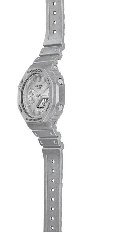 Reloj Casio g-shock caja de resina y carbono, en color plateado metalizado