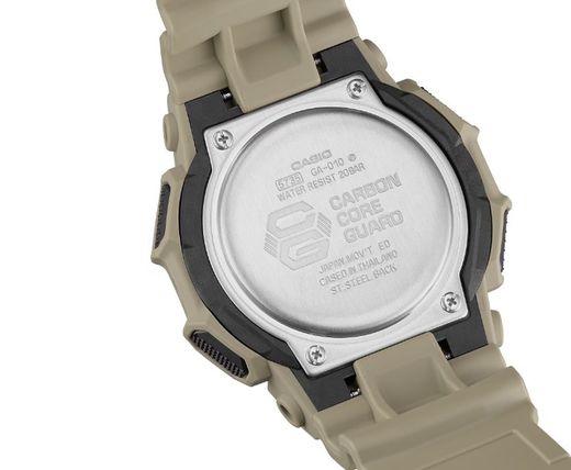 Montre Casio G-Shock GA-010 haute luminosité vert sable
