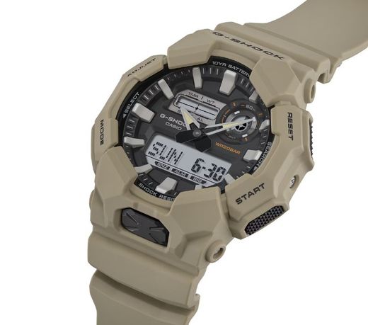 Montre Casio G-Shock GA-010 haute luminosité vert sable