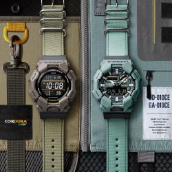 Montre Casio G-Shock GA-010 à haute luminosité, de couleur verte