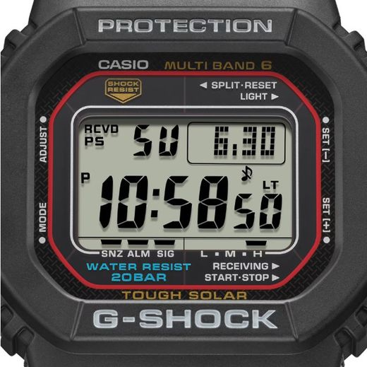 Reloj Casio G-Shock Solar con señales de radiofrecuencia en color negro