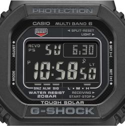Casio G-Shock Solaruhr mit Radiofrequenzsignalen, Negativanzeige