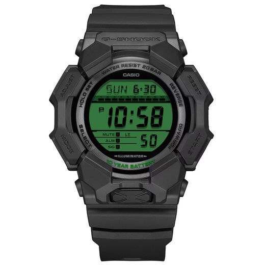 Reloj Casio G-Shock digital con alta luminosidad GD-010 con esfera Verde