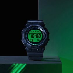 Reloj Casio G-Shock digital con alta luminosidad GD-010 con esfera Verde