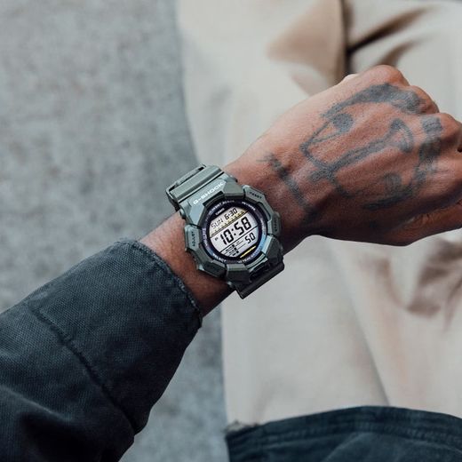 Casio G-Shock GD-010 – Hochhelle Digitaluhr in Dunkelgrün