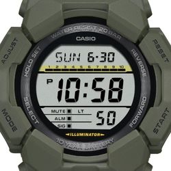 Casio G-Shock GD-010 – Hochhelle Digitaluhr in Dunkelgrün