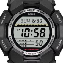 Casio G-Shock GD-010 – Hochhelle Digitaluhr in Schwarz