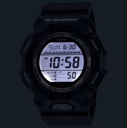 Casio G-Shock GD-010 – Hochhelle Digitaluhr in Schwarz