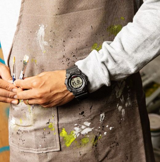 Casio G-Shock GD-010 – Hochhelle Digitaluhr in Schwarz