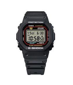 Montre Casio G-Shock DW-5600 avec signaux radiofréquence en noir