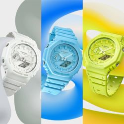 Montre Casio G-Shock GA-2100, boîtier en résine, blanc