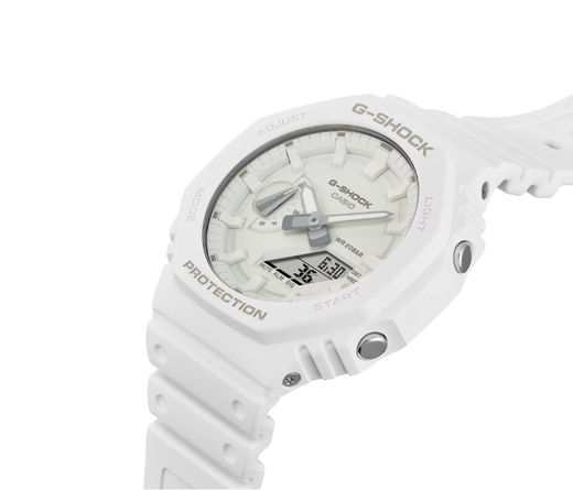 Montre Casio G-Shock GA-2100, boîtier en résine, blanc