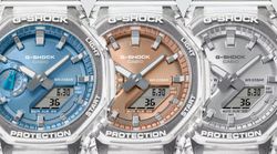 Casio G-Shock GA-2100BM durchscheinende blaue Uhr