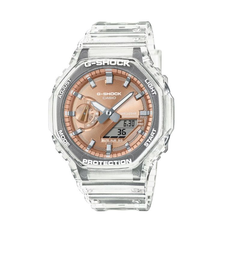 Reloj Casio G-Shock GA-2100BM Translucido Oro Rosa