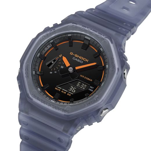 Reloj Casio g-shock GA-2100K caja de resina, en color gris ahumado