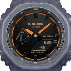 Reloj Casio g-shock GA-2100K caja de resina, en color gris ahumado