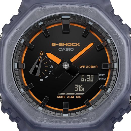 Reloj Casio g-shock GA-2100K caja de resina, en color gris ahumado