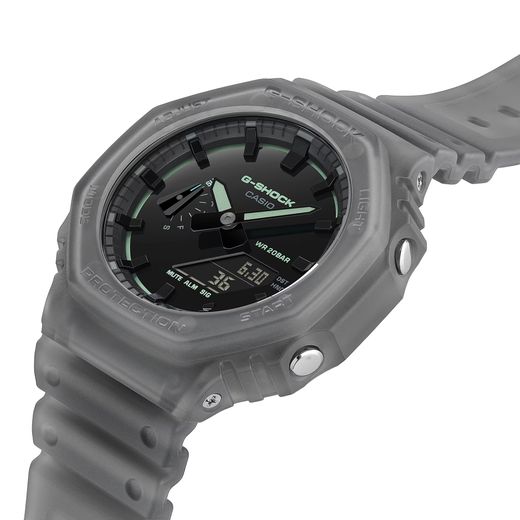 Reloj Casio g-shock GA-2100K caja de resina, en color gris y esfera noche