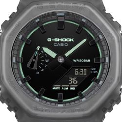 Reloj Casio g-shock GA-2100K caja de resina, en color gris y esfera noche