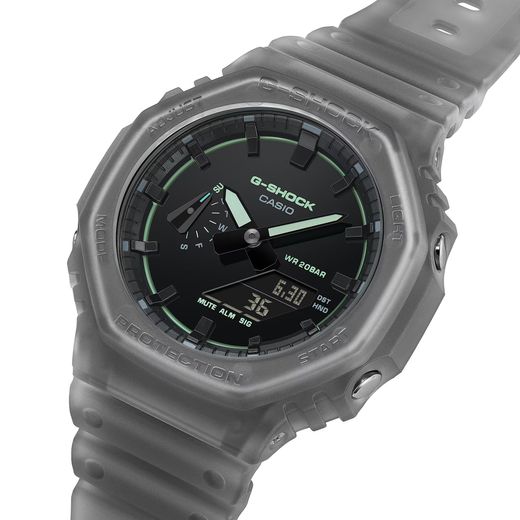 Reloj Casio g-shock GA-2100K caja de resina, en color gris y esfera noche