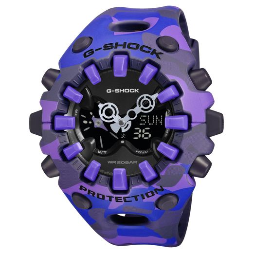 Reloj Casio G-Shock GA-V01 Trending Camuflaje Lila