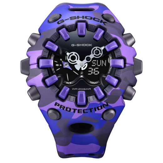 Reloj Casio G-Shock GA-V01 Trending Camuflaje Lila
