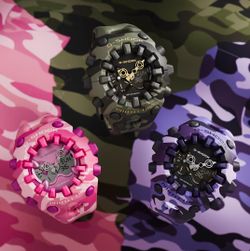 Reloj Casio G-Shock GA-V01 Trending Camuflaje Lila