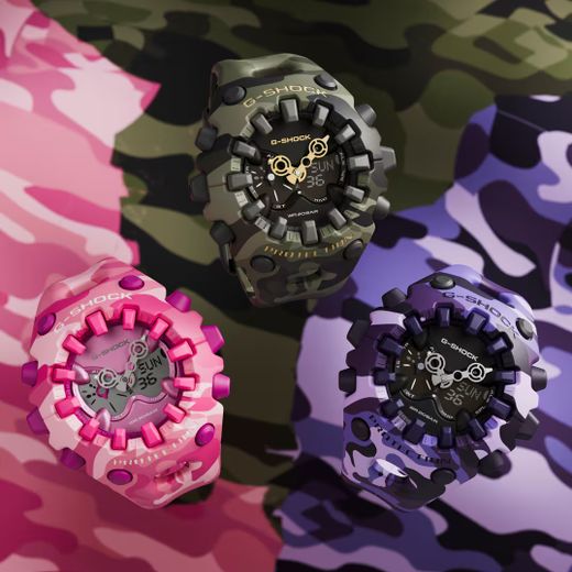 Reloj Casio G-Shock GA-V01 Trending Camuflaje Rosa