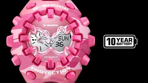 Reloj Casio G-Shock GA-V01 Trending Camuflaje Rosa