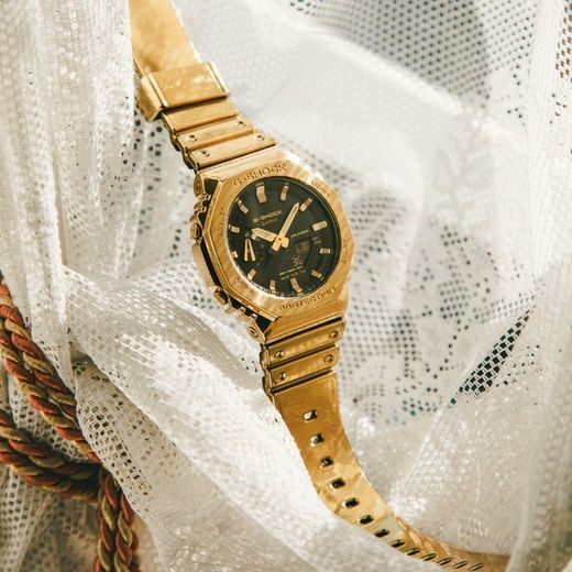 Casio G-Shock GM-2100YMG G-STEEL Golduhr