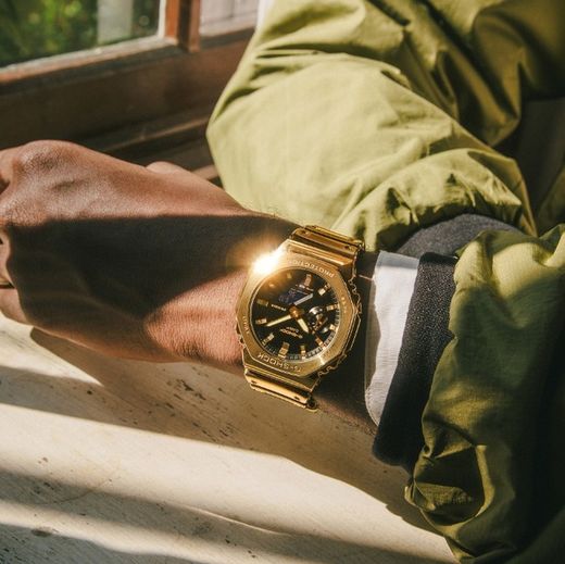 Casio G-Shock GM-2100YMG G-STEEL Golduhr