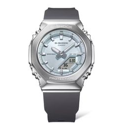 Reloj Casio G-Shock GM-S2110 para mujer con caja de acero y esfera azul