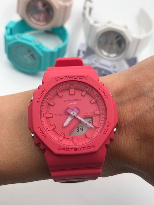 Reloj Casio G-Shock GMA-P2100 para mujer en color rosa