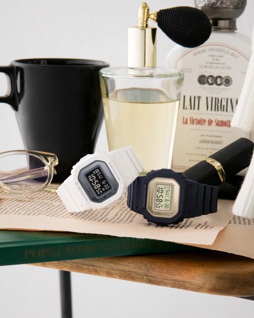 Casio G-Shock GMD-S5600 Uhr mit goldenem Zifferblatt