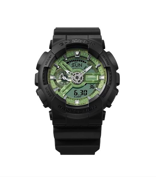 Casio G-Shock Herrenuhr mit grünem Zifferblatt