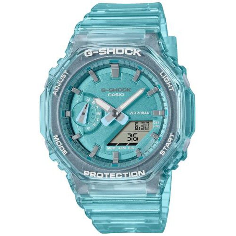 Casio G-Shock Transparente blaue Damenuhr — Miralles Arévalo Joyeros
