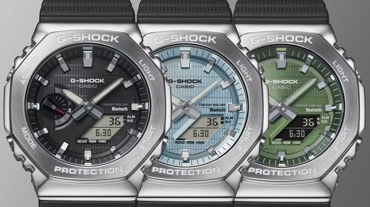 Casio G-Shock Stahluhr mit Bluetooth® und Tough Solar Blue-Ladefunktion