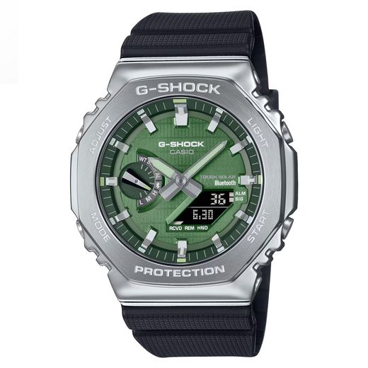 Reloj Casio G-Shock Steel con Bluetooth® y carga Tough Solar Green