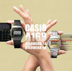 Reloj casio unisex digital A168WE Iluminator