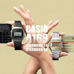 Reloj casio unisex digital Ip negro A168WE Iluminator