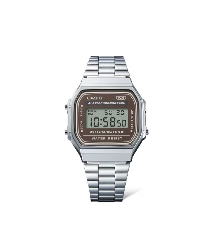 Reloj vintage Casio plateado con esfera plateada efecto espejo — Miralles  Arévalo Joyeros