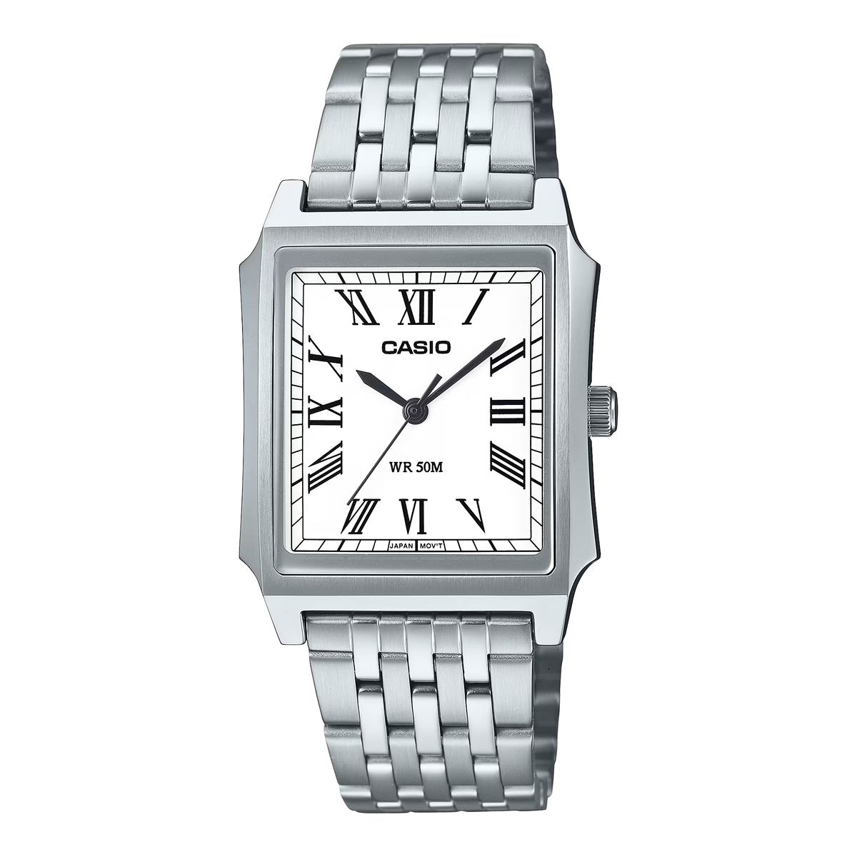 Reloj Casio Unisex MTP-B190D con esfera blanca