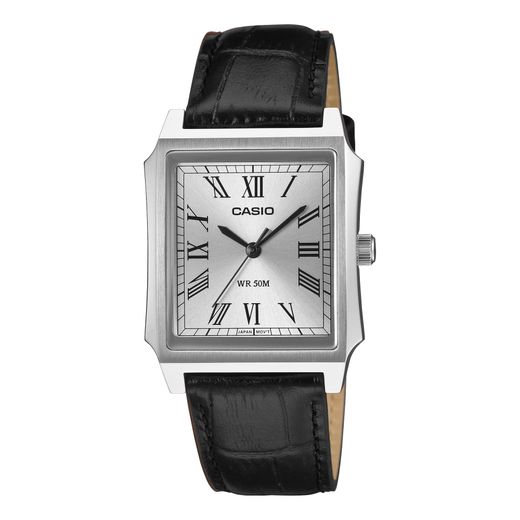 Reloj Casio Unisex MTP-B190L con esfera Plateada