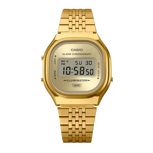 Reloj Casio Vintage digital unisex A140WEG Gold