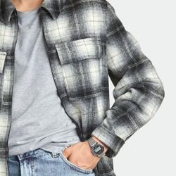 Reloj Casio Unisex Vintage redondo plateado A171