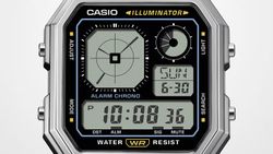 Reloj Casio Vintage Unisex A130WE Silver Black