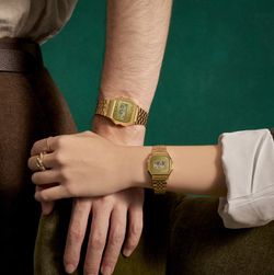 Reloj Casio Vintage Unisex A158WEGV Dorado Green