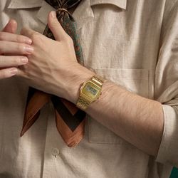 Reloj Casio Vintage Unisex A158WEGV Dorado Green