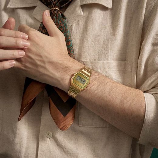 Reloj Casio Vintage Unisex A158WEGV Dorado Green