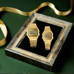 Reloj Casio Vintage Unisex LA680WEGV Dorado Green